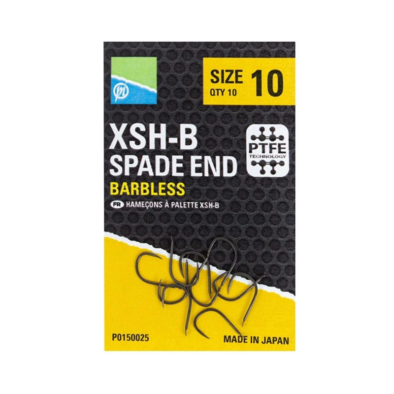 Preston Innovations XSH-B Barbless Spade End Hooks